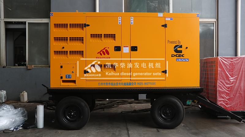 青島200kw移動靜音發電機組成功出廠